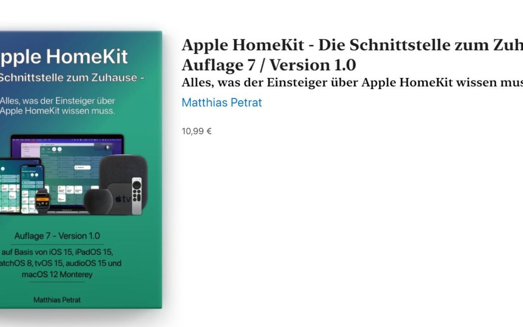 Lesetipp: Apple HomeKit, Die Schnittstelle zum Zuhause, 7. Auflage